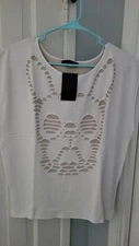 RVN CUTOUT ILLUSION FRENCHY PULLOVER, NWT... VARIOUS SIZES