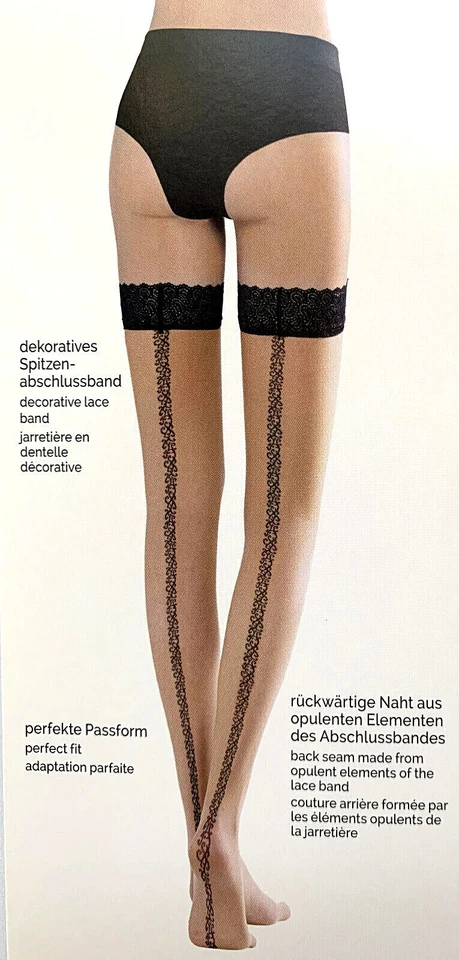 Kunert PERFECT & BEAUTIFUL halterlose Strümpfe mit edler rückwärtiger Naht - Bild 2 von 4