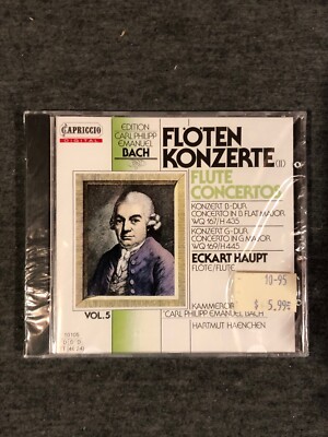 Floten Konzerte: C.P.E. Bach: Flute Concertos Vol. 2 (CD, 1986)