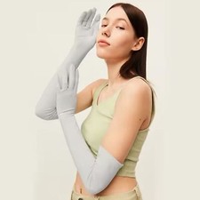 Gloves Women Formal Gray XL UV Protection Touchscreen UPF 50 Driving Cooling OC5