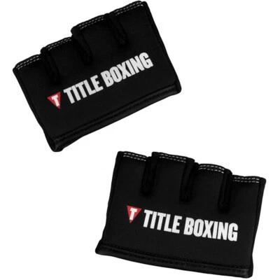 Title Boxing Gel Iron Fist Slip-On Custom Form Fit Knuckle Shields - Black