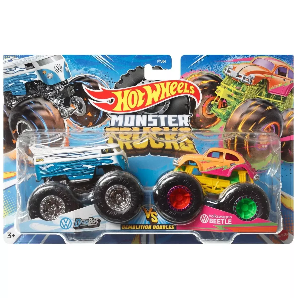 Hot Wheels Monster Trucks 1:64 Scale Vehicle 2023 Mix 7 Case of 8