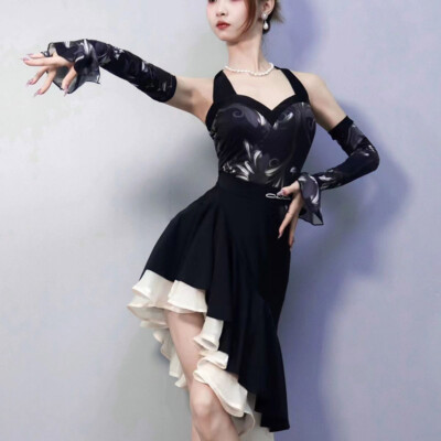 New Latin Rumba Competition Performance Dance Dress Cha Cha Salsa Tango Ballroom