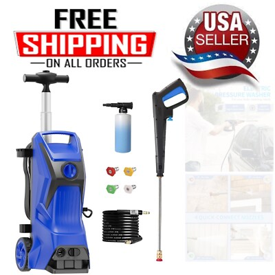 #ad #ad Electric Pressure Washer 4800PSI Max 3.2GPM Power Washer Wash Machine Electri... $215.99