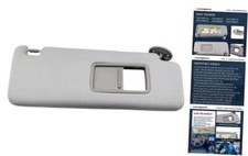 Passenger Right Side Sun Visor with Vanity Light Right Passenger Side Gray
