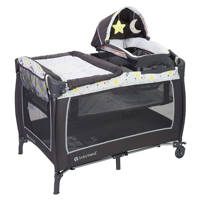 bassinet and changing table