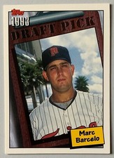 MARC BARCELO, 1994 TOPPS # 1 DRAFT PICK ROOKIE CARD, MINNESOTA TWINS