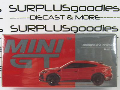 2024 Mini-GT Overseas Box Edition: Rosso Mars Red LAMBORGHINI URUS Performante