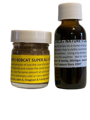 Special Two 1 oz Lenon Bobcat Trapping Lures - Proven Results Since 1924