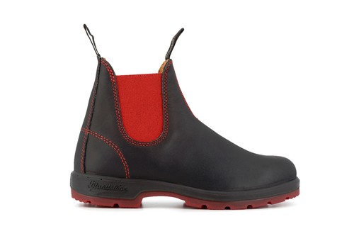Blundstone Stile 1316 Australiano Chelsea Stivali - Nero/Rosso | eBay