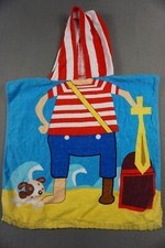 Pirate Beach Towel Hoodie Poncho Kid's