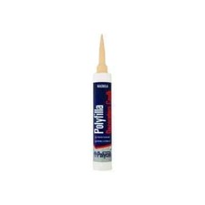 Polycell Polyfilla Decorator Caulk Filler Sealant Magnolia 380ml Trade Cartridge