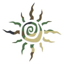 Tribal Sun - Decal Sticker - Multiple Patterns Sizes - Ebn6637