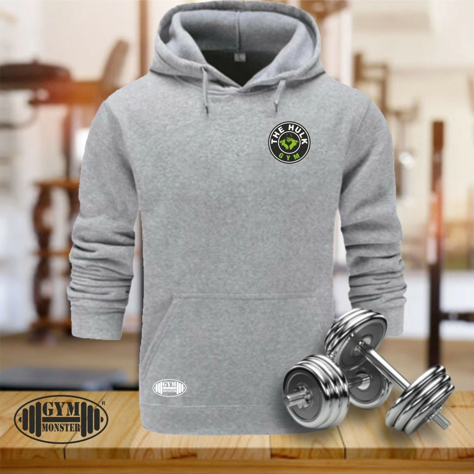 Hulk Gym Hoodie Pocket Gym Clothing Bodybuilding Training Workout Boxing Men Top
Opens in a new wind