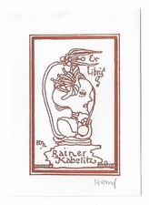 HORST HUSSEL: Exlibris für Rainer Kabelitz