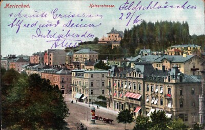 Marienbad , Kaiserstrasse  1907