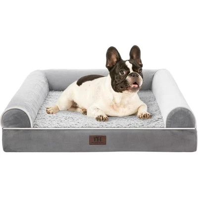 Orthopädisches Hundebett für große und mittelgroße Hunde, Waschbar mit Rand, ... - Bild 1 von 4