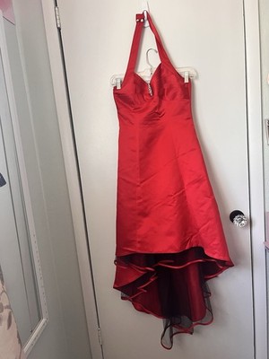 Cinderella Design Red Dress Empire Aline Halter Size Xs