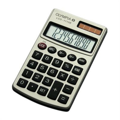Olympia LCD-1110 E Taschenrechner Metallgehäuse 10-stelliges Display 941901004