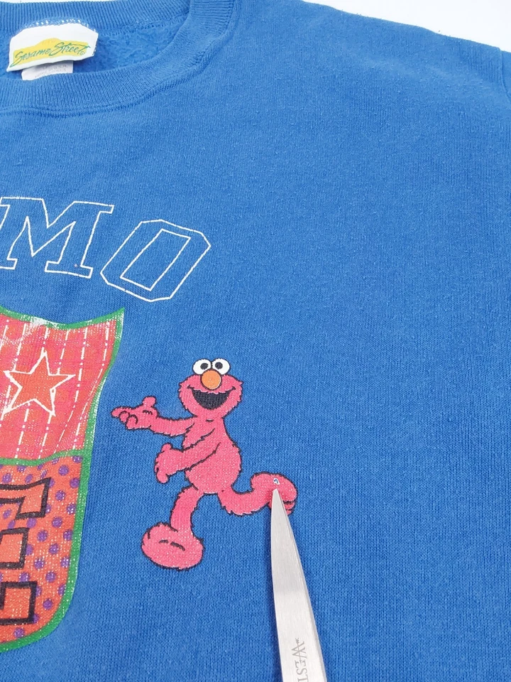 Vintage Sesame Street Elmo American Original Youth Long Sleeve Shirt Size L - Image 3 of 4