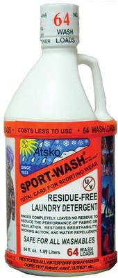 Sport-Wash 64 Oz Biodegradable Laundry Detergent for Technical Sportswear &