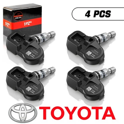 4PCS TPMS Genuine Tire Pressure Sensor 42607-33021 OEM PMV-107J For Toyota Lexus - Image 1 of 4