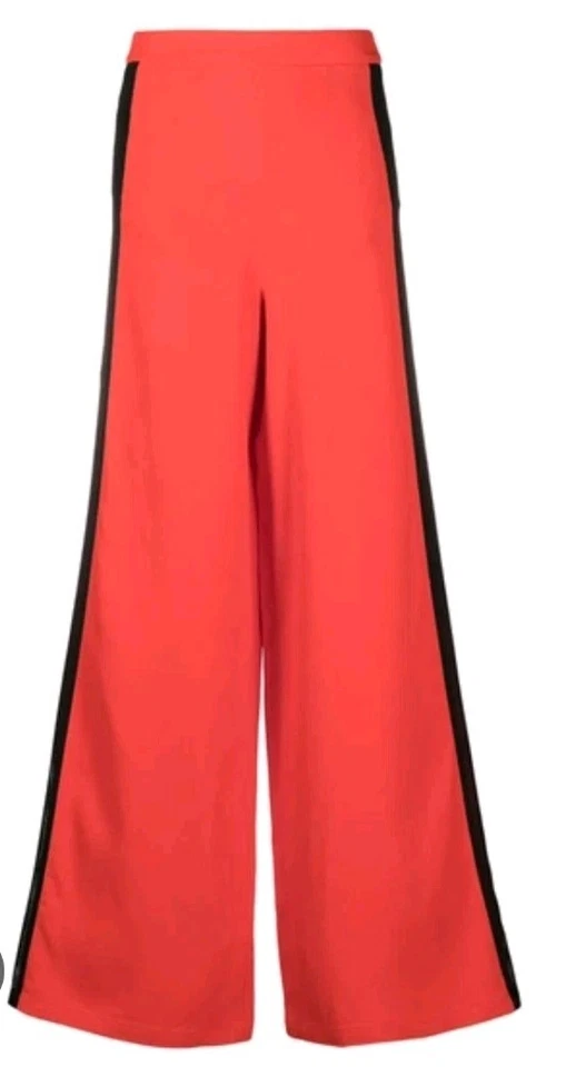 Vestido/pantalones de fiesta Just Cavalli cintura alta pierna ancha talla 40 IT (4, XS) rojo negro Foto 2 de 4