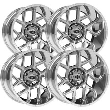 Set Of 4 Vision 360 Sliver 20x10 6x5.5 -29mm Chrome Wheels Rims 20 Inch