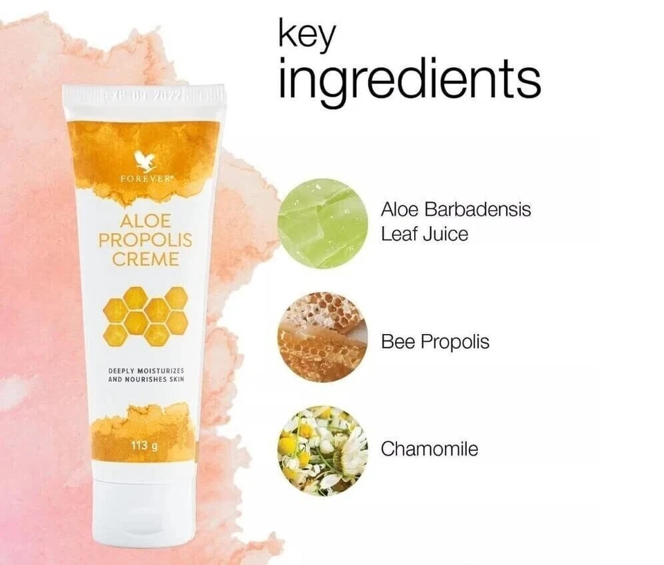 Granel de 6 Forever Aloe Propolis Crema para Piel Seca Erupción Cara Mano Cuerpo Eczema Foto 2 de 3