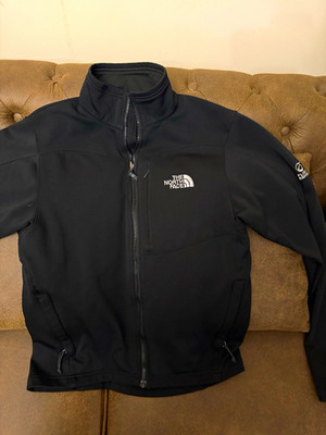 The North Face Unisex Adults S Black Full Zip Jacket Stand-Up Collar Logo