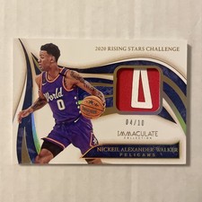 Nickeil Alexander-Walker 2019-20 Immaculate Rising Stars Challenge Patch /10