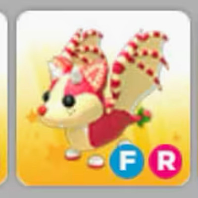 Strawberry Shortcake Bat Dragon Adopt Me! Pet Flyable Rideable (FR) Virtual Game