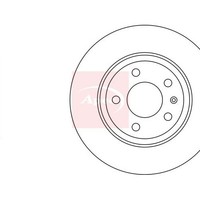 Apec Seat Exeo 3R2 2008-2013 Bremsscheibe Hinten (1 StüCk)