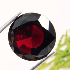 Granato di pirope naturale 26,40 ct taglio tondo certificato Mozambico pietra...