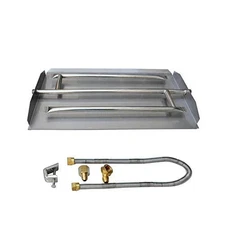 Stanbroil 22.5" Natural Gas Triple Flame Pan Burner Kit Stainless Steel