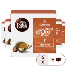 6 x Dallmayr Crema d'Oro Intensa NESCAFÉ® Dolce Gusto® 6 x 16 Capsules