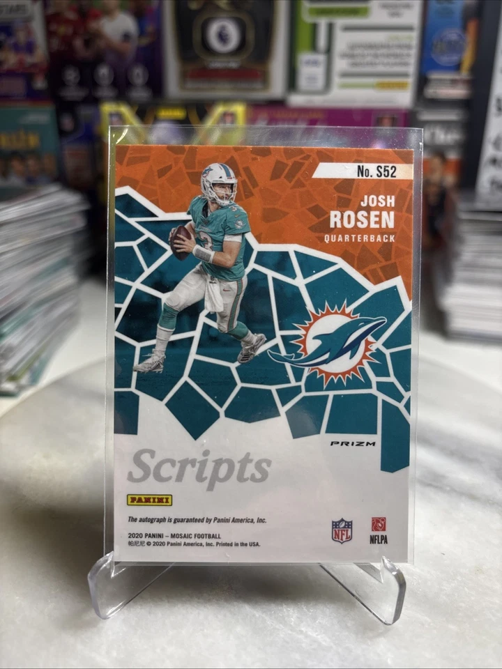 2020 Panini Mosaic Scripts Josh Rosen #S52 Auto - Image 2 of 2