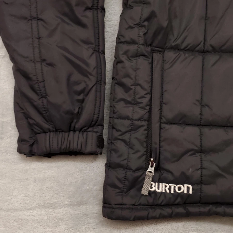 Chaqueta Burton Para Hombre Pequeña Negra The White Collection Puff The Magic Snowboard Foto 4 de 4