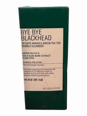 SOME BY MI 30 Days Miracle Bubble Cleanser Blackhead Green Tea Face 120g 4.23oz