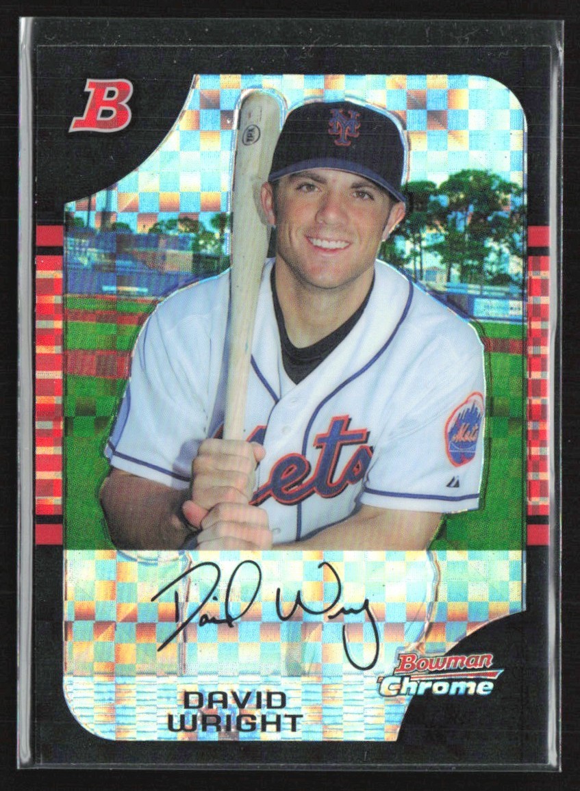 David Wright 2005 Bowman Chrome X-Fractor /225 A #35 New York Mets