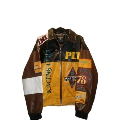 Pretty Little Thing Womens Small Normcore Sporty Graphics Oversized Racer Jacket
