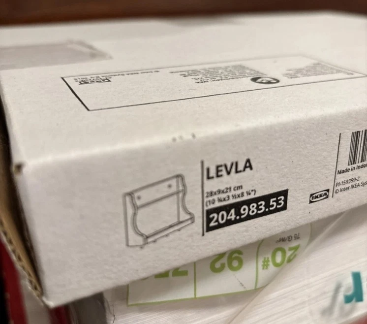 Organizador de pared de pino macizo IKEA LEVLA 204.983.53 - Envío gratuito Foto 2 de 3