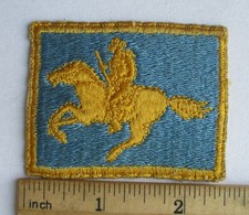 Ancien écusson vintage WYOMING US ARMY GARDE NATIONALE ÉTAT bord coupé original