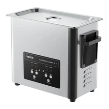 Reliable 6L Ultrasonic Cleaner 120W 40kHz Stainless Construction with Timer