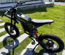 Electric Dirt Bike 3000W Peak Electric Motorcycle 60V 30AH E-MoutainBike 40MPH