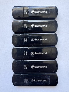 6 Pack! Transcend MLC USB 3.0 16GB each Memory Storage Thumb Drives.