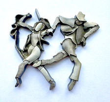 "Anna and David" Dancing Couple Sculpture By  Artist Miriam Schapiro