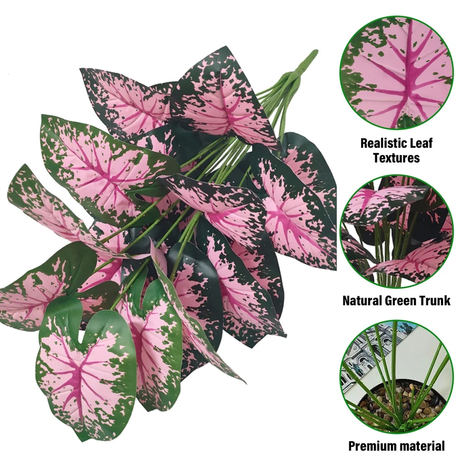 Large Artificial Palm Tree in Pot Fake Plant Outdoor Garden Home Office Decors - Image 3 of 4