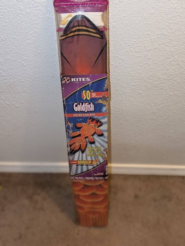 X-Kites Goldfish 50" Nylon Fish Kite Vintage X-Concepts New Old Stock