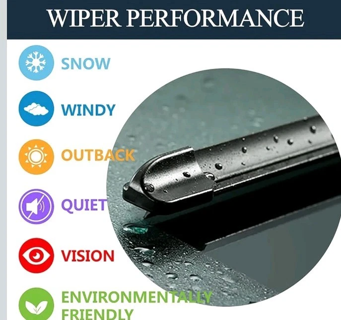 Juego de 3 escobillas limpiaparabrisas delanteras y traseras para GMC Acadia 2007-2011 calidad OEM Foto 3 de 4